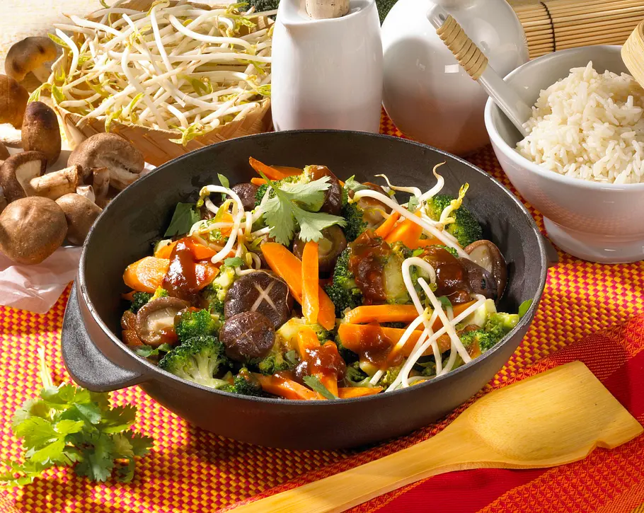 Wok-Gemüse Rezept Wok-Gemüse Rezept