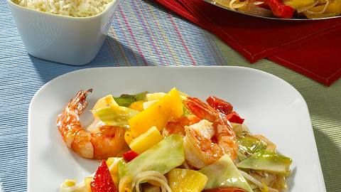 Wok-Gemüse mit Garnelen Rezept - Foto: House of Food / Bauer Food Experts KG
