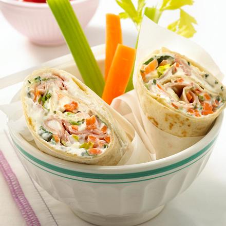 Wrap mit Schinken Rezept Wrap mit Schinken Rezept