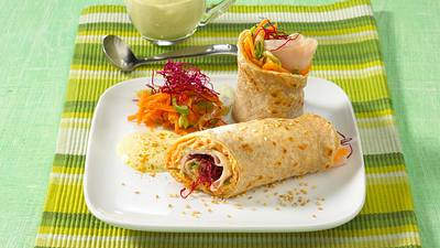 Wraps mit Putenbrust (Diät) Rezept - Foto: LECKER @ Bauer Media Group