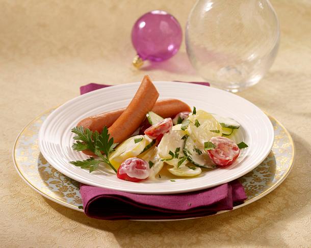 Würstchen mit Kartoffelsalat Rezept