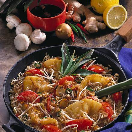 Würzige Reispfanne Rezept