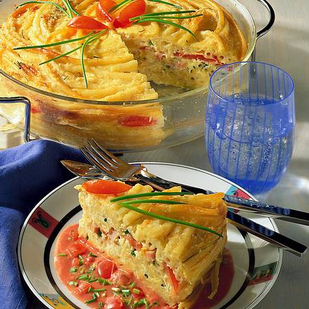 Würziger Brotauflauf Rezept