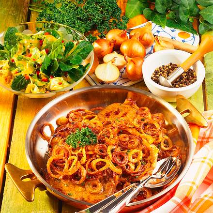 Würziger Zwiebel-Rostbraten Rezept