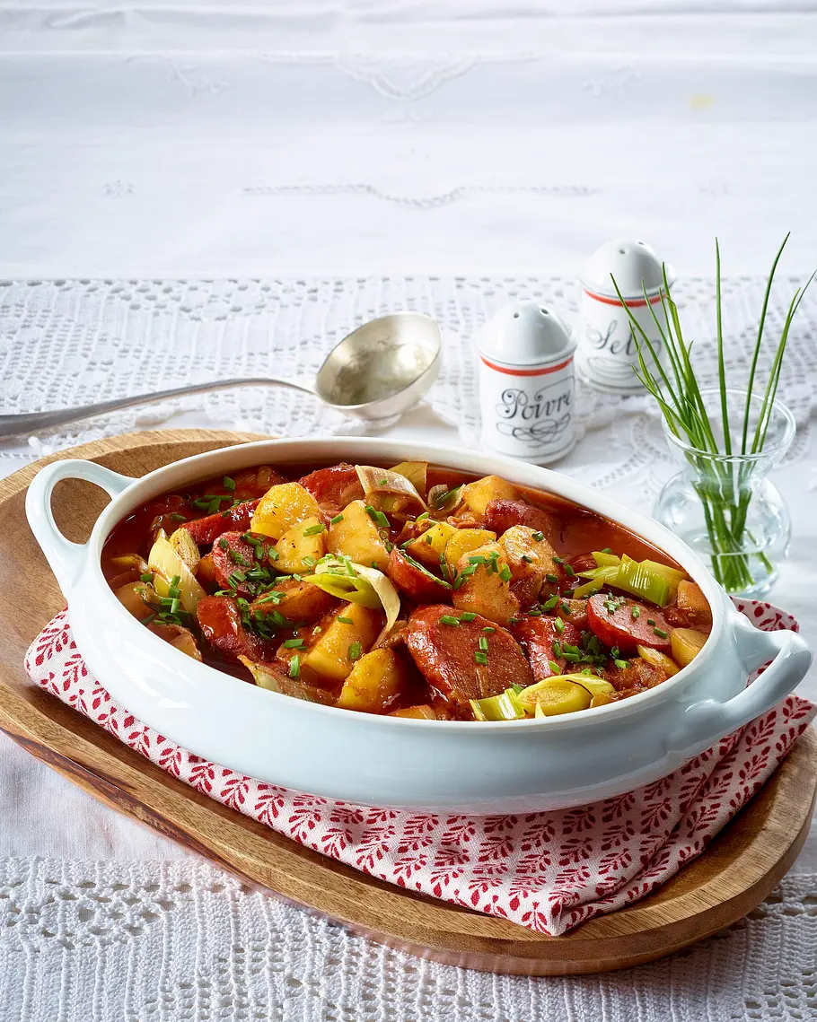 Wurst-Gulasch Rezept Wurst-Gulasch Rezept