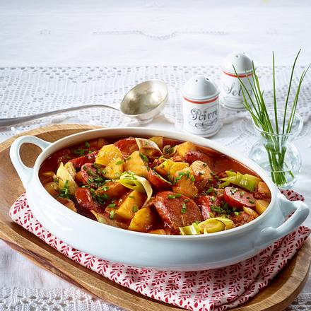 Wurst-Gulasch Rezept