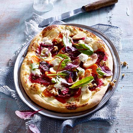 Wurzelgemüse-Pizza Rezept