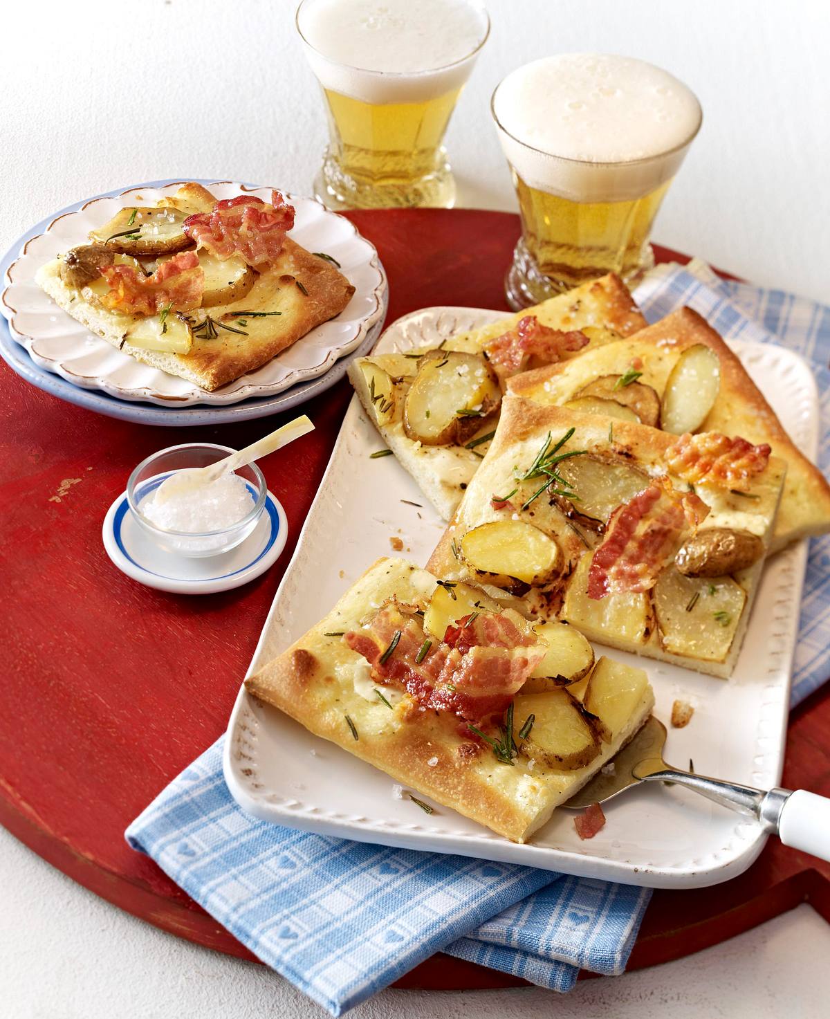 Würzige Kartoffelpizza Rezept