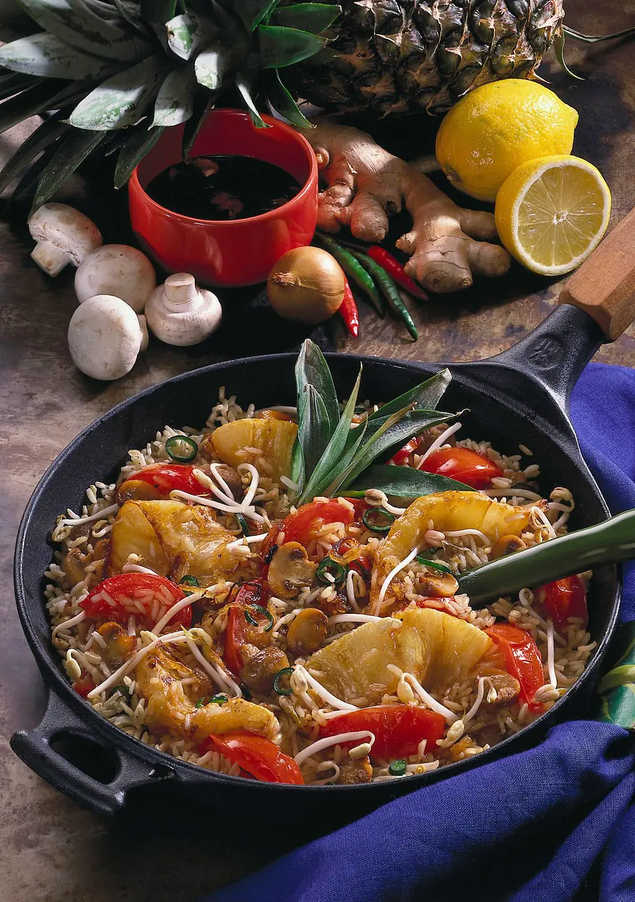 Würzige Reispfanne Rezept