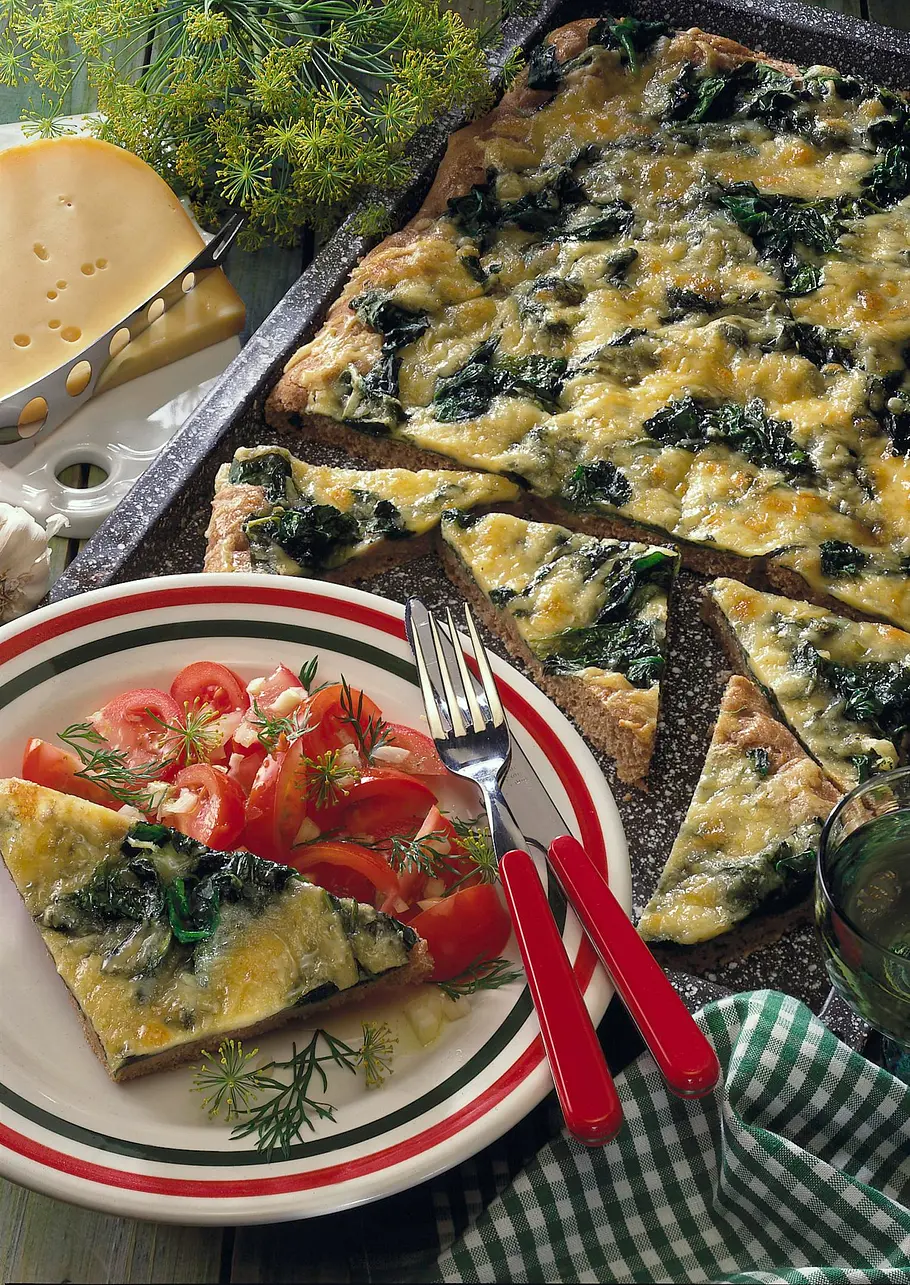 Würziger Spinat-Käsekuchen Rezept Würziger Spinat-Käsekuchen Rezept