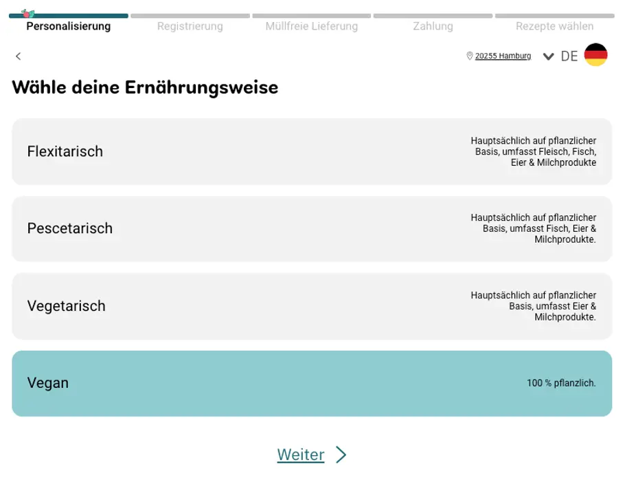 Profil bei Wyldr auf vegan stellen Profil bei Wyldr auf vegan stellen