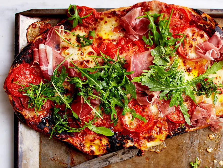 XL-Pizza Parma Rezept XL-Pizza Parma auf Fladenbrot