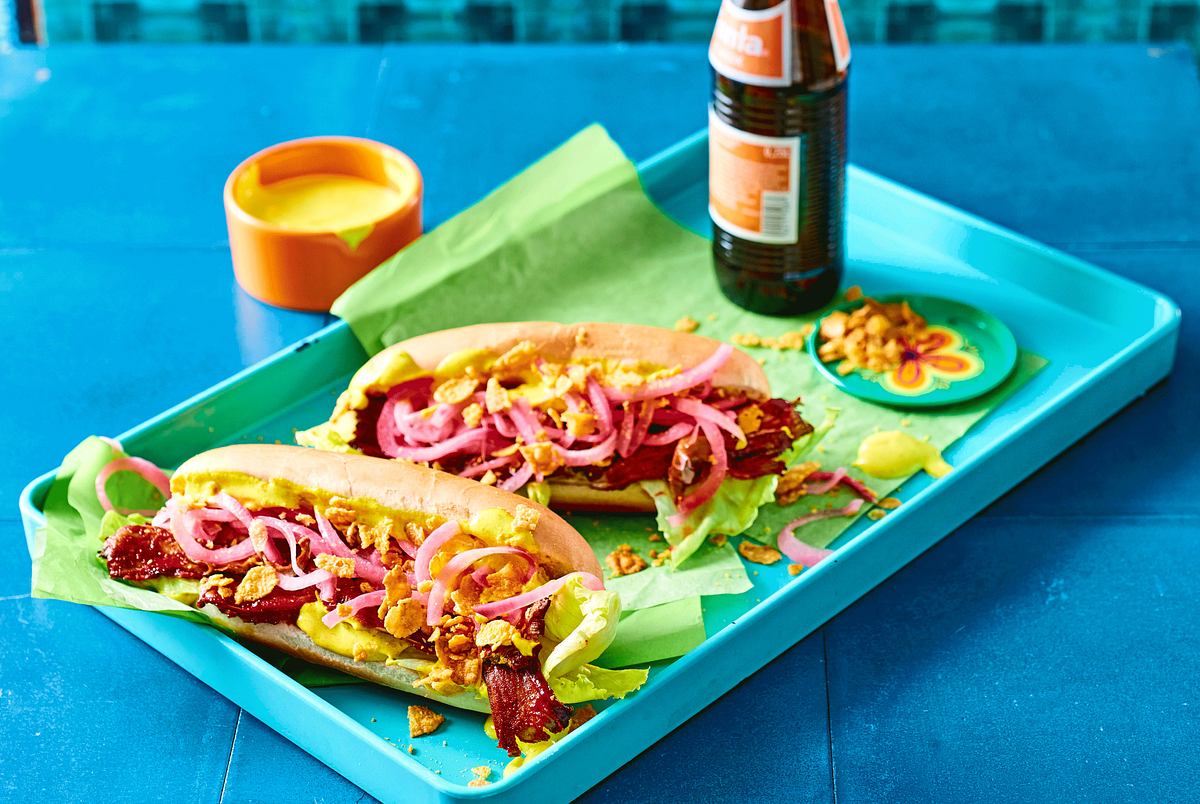Yellow-Submarine-Hotdog Rezept