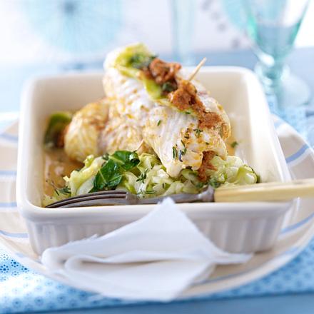 Zander-Spitzkohl-Röllchen Rezept
