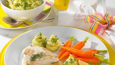 Zanderfilet mit Kräuterpüree Rezept - Foto: House of Food / Bauer Food Experts KG