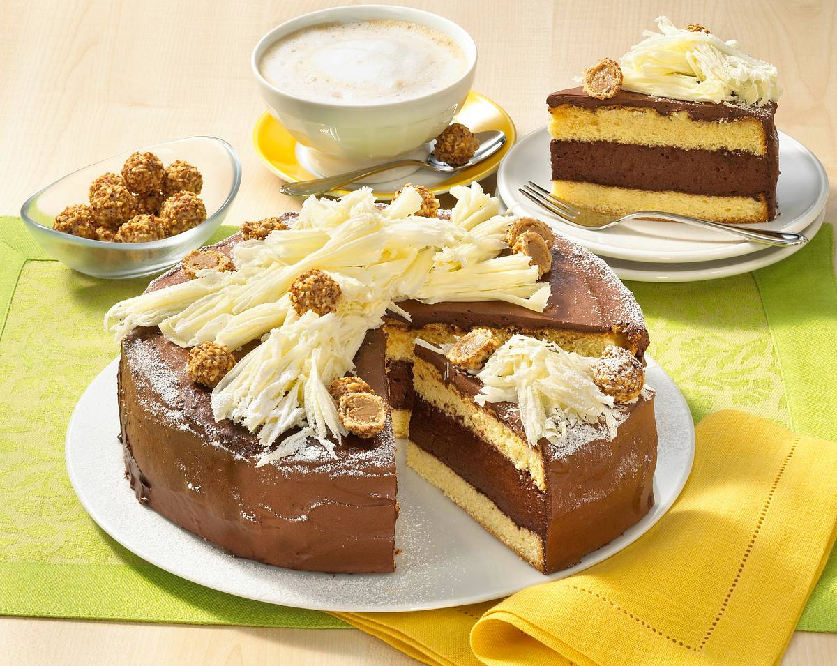 Zarte Schokoladen-Giotto-Torte Rezept