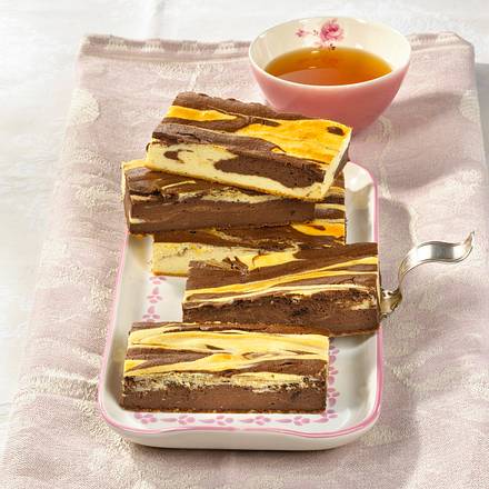Zebra-Käseblechkuchen Rezept