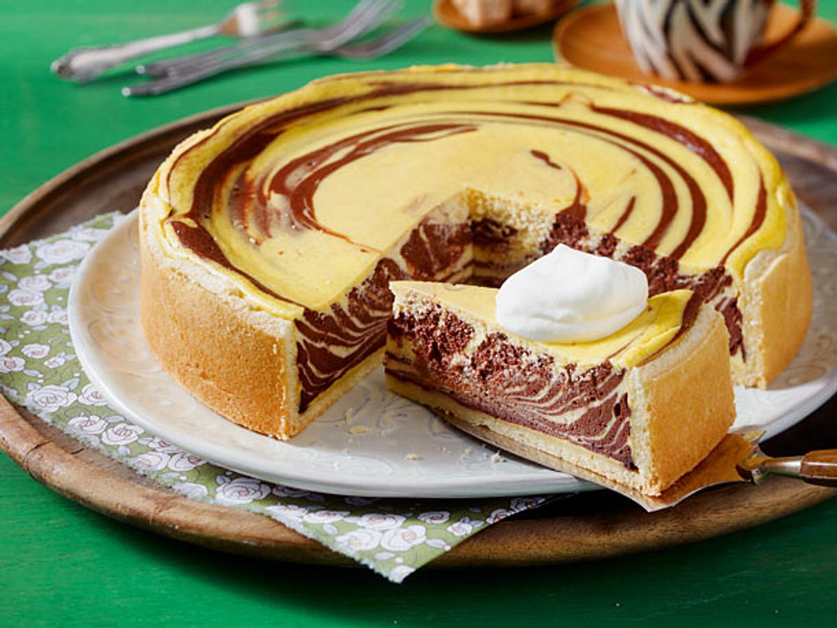 Zebra-Käsekuchen
