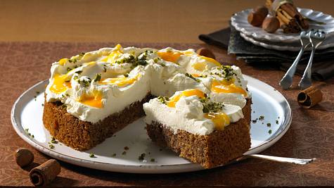 Zimt-Nuss-Torte mit Mangosahne Rezept - Foto: House of Food / Bauer Food Experts KG