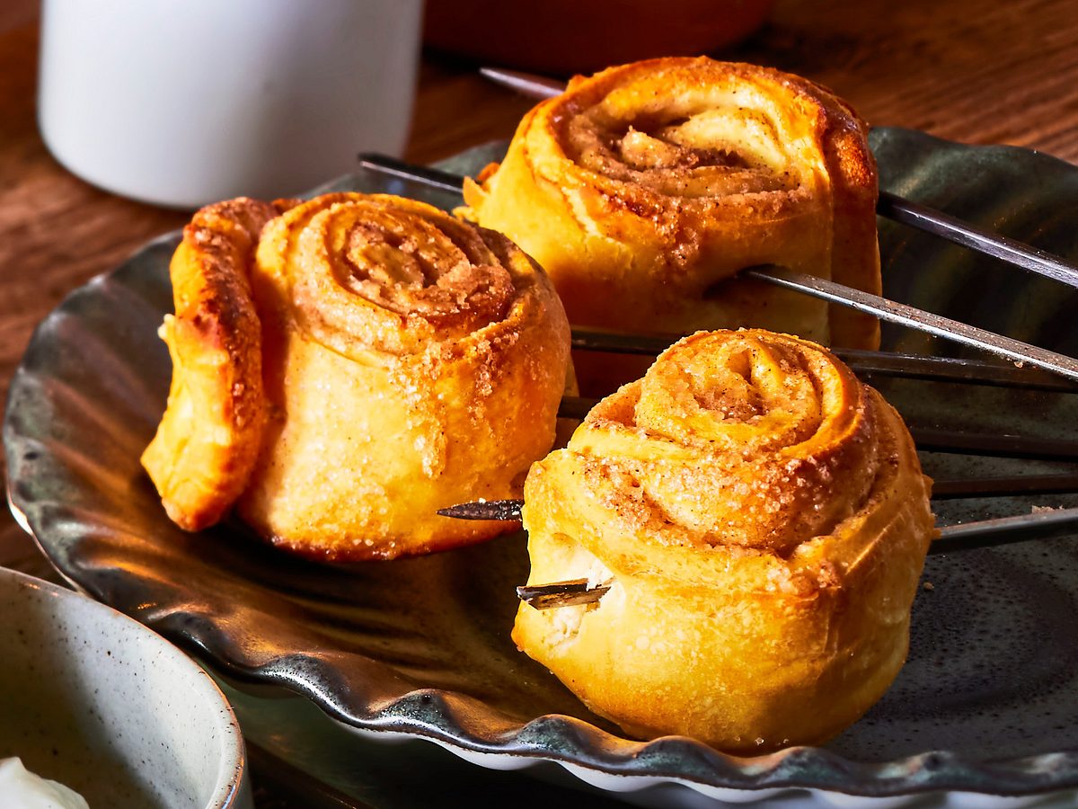 Zimt-Zucker-Schnecken vom Grill Rezept