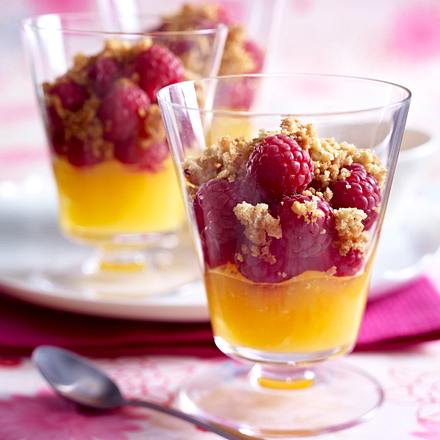 Zitronen-Himbeer-Crumble Rezept