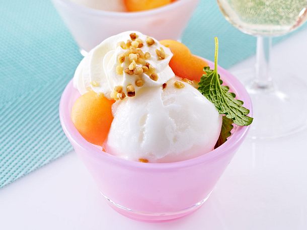 Zitronen-Melonen-Becher Rezept Zitronen-Melonen-Becher Rezept