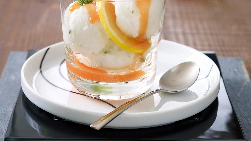 Zitronensorbet mit Melone Rezept - Foto: House of Food / Bauer Food Experts KG