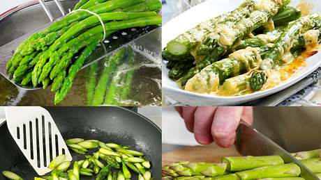 Grünen Spargel zubereiten - kochen, braten oder im Ofen garen - Foto:  House of Food / Bauer Food Experts KG