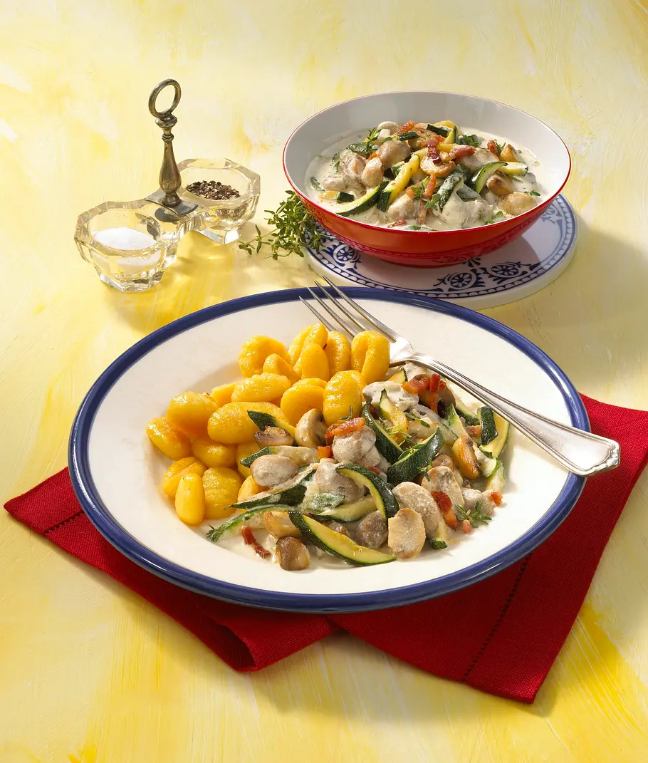 Zucchini-Champignon-Ragout Rezept