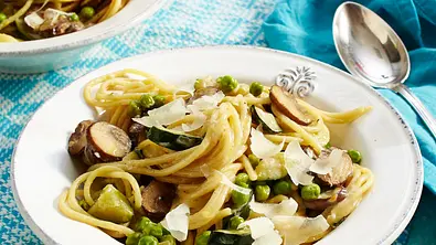 Zucchini-Champignon-Spaghetti Rezept - Foto: LECKER @ Bauer Media Group