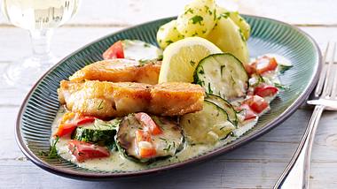 Zucchini-Fischpfanne Rezept - Foto: House of Food / Bauer Food Experts KG