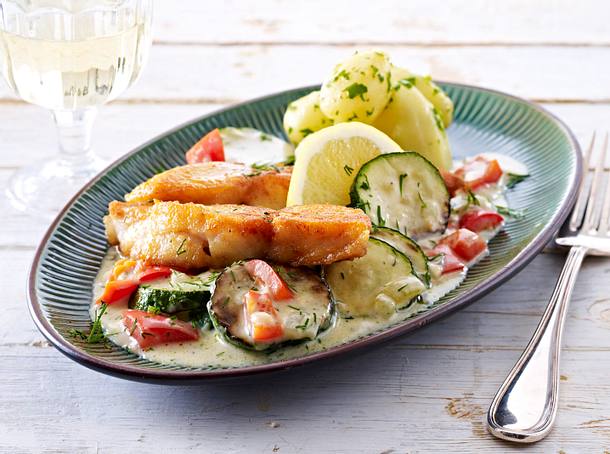 Zucchini-Fischpfanne Rezept | LECKER