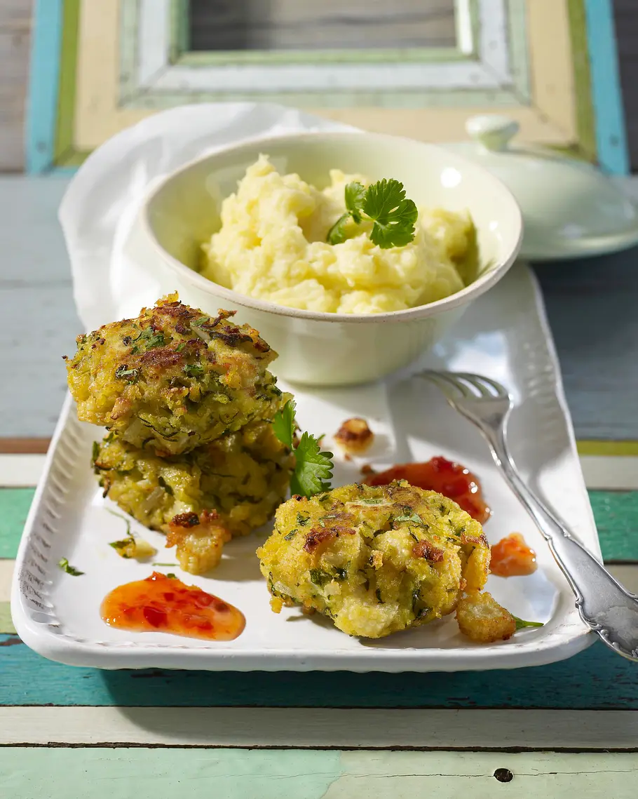 Zucchini-Maispuffer Rezept Zucchini-Maispuffer Rezept