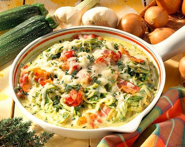 Zucchini-Pfanne Rezept Zucchini-Pfanne Rezept