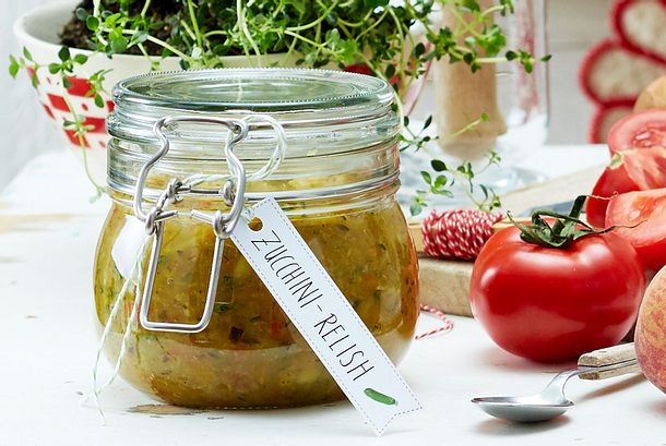 Zucchini-Relish Rezept Zucchini-Relish Rezept