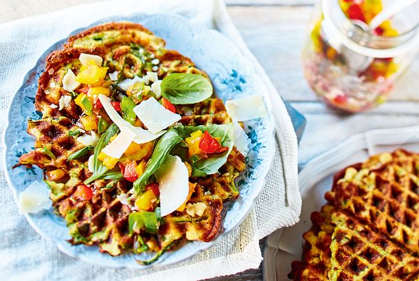 Zucchini Waffeln Rezept Zucchini Waffeln Rezept