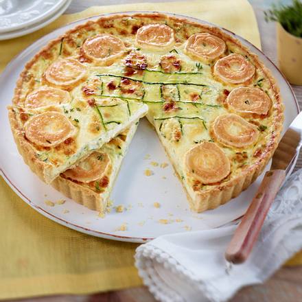 Zucchini-Ziegenkäse-Tarte Rezept Zucchini-Ziegenkäse-Tarte Rezept