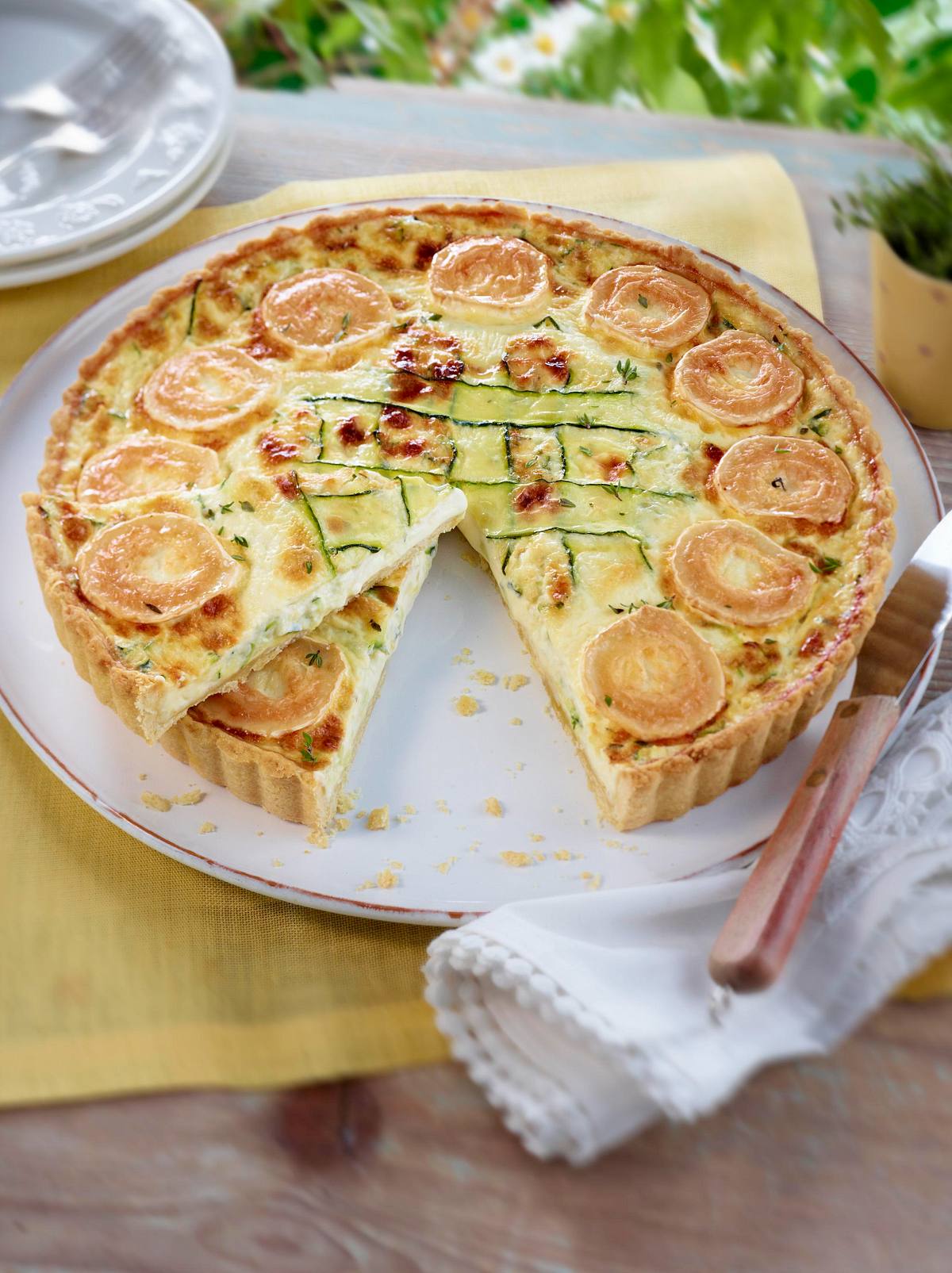 Zucchini-Ziegenkäse-Tarte Rezept