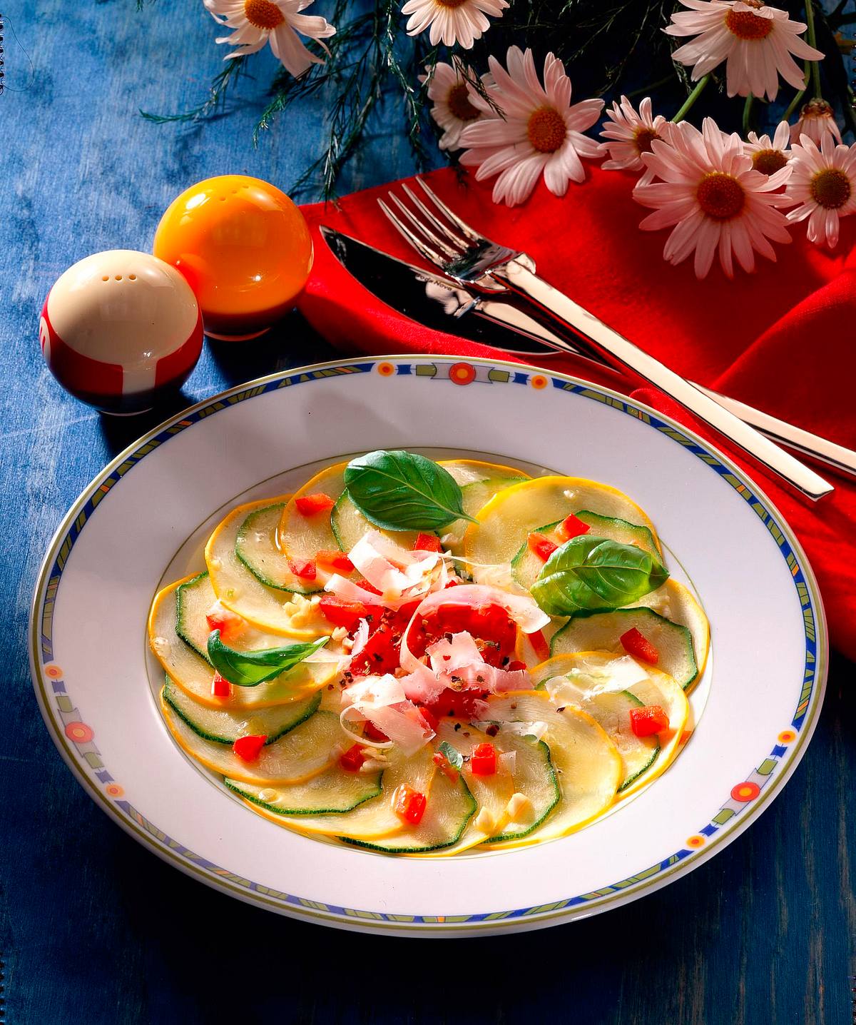 Zucchinicarpaccio Rezept