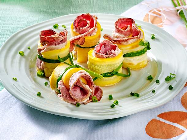 Zucchiniröllchen al Tonno Rezept Zucchiniröllchen al Tonno Rezept