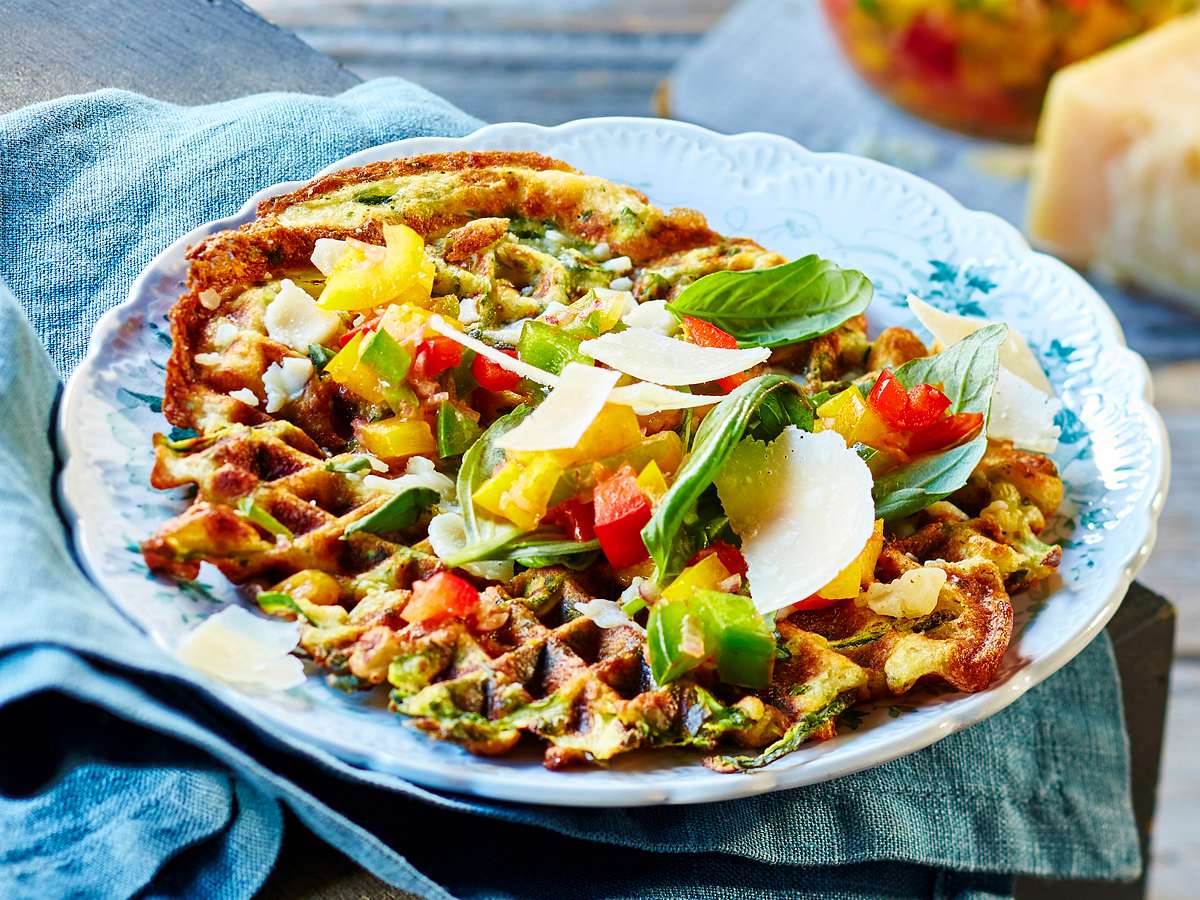 Zucchini-Waffeln Rezept