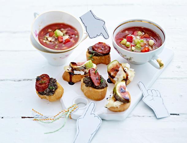 Zweierlei Crostini Rezept Zweierlei Crostini Rezept