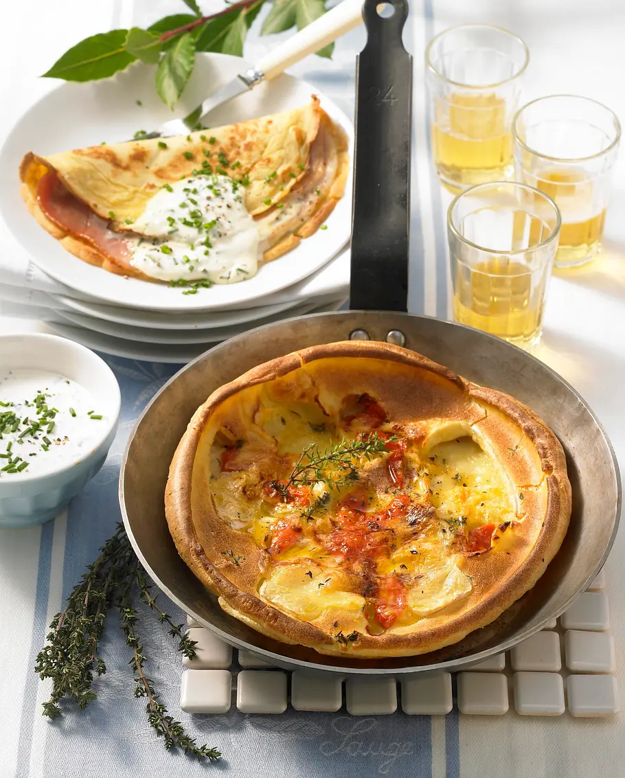 Zweierlei französische Pfannkuchen Rezept Zweierlei französische Pfannkuchen Rezept