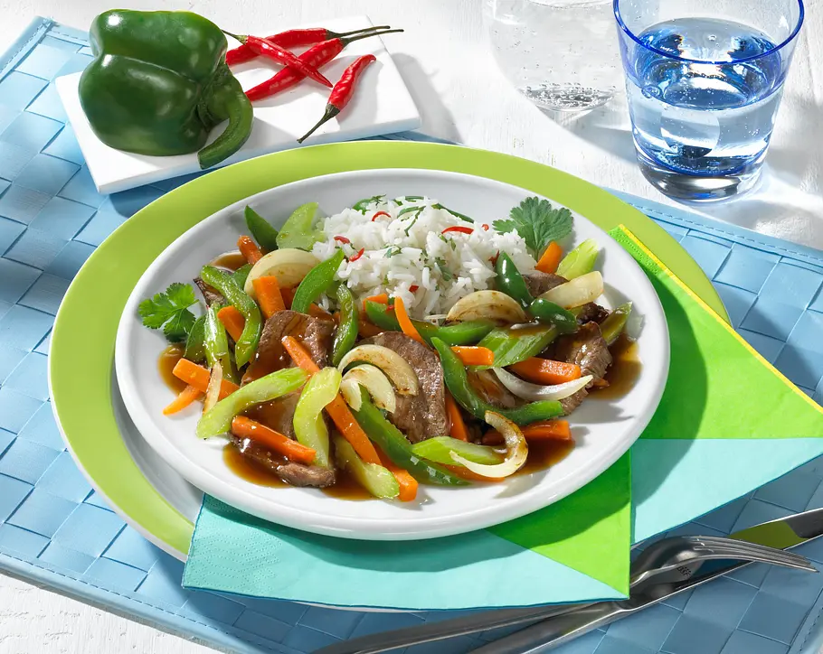 Zweimal gebratenes Rindfleisch Rezept