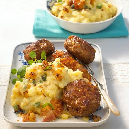 Zwiebel-Majoran-Püree zu Frikadellen Rezept
