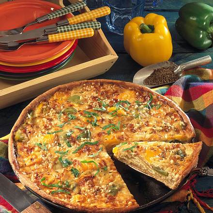 Zwiebel-Paprika-Wähe Rezept Zwiebel-Paprika-Wähe Rezept