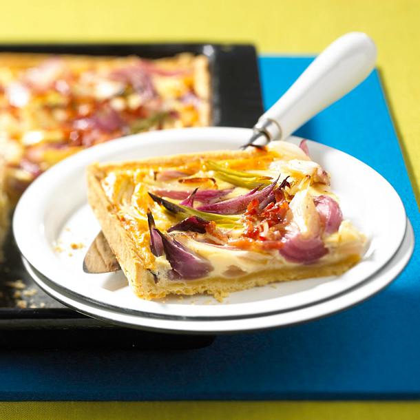 Zwiebelkuchen vom Blech Rezept Zwiebelkuchen vom Blech Rezept