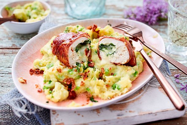 „Cordon Bärlauch“ auf Blumenkohl-Püree Rezept „Cordon Bärlauch“ auf Blumenkohl-Püree Rezept